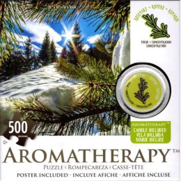 Karmin 500Pc Aromatherapy Puzzle w/ Rosemary Candle