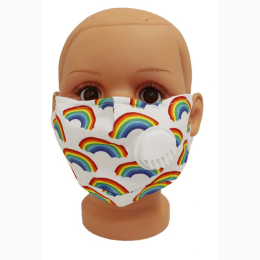 Kid's Rainbow Face Mask With Breathing Valve